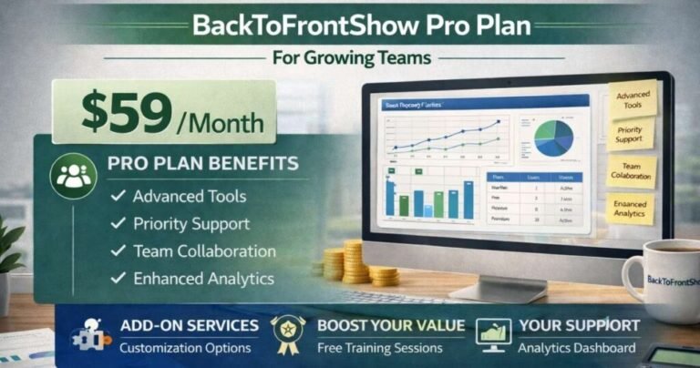 BacktoFrontShow Pricing Complete Guide 2026 backtofrontshow pricing